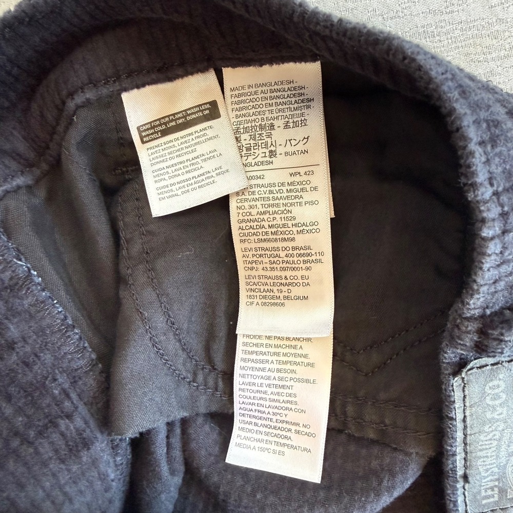 Levis 311 Shaping Skinny Corduroy Pants Black Size 31x30 High Rise - Picture 5 of 16